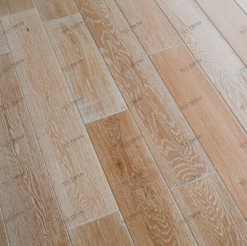 Массивная доска Magestik floor С покрытием Беленый () (400-1800)x150x18мм Дуб с брашью (Текстурированная) 400-1800х150 мм MGK Magestic floor 2600300187