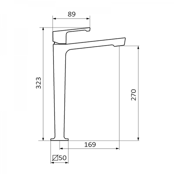 82540824 PREMIUM Polished золото Tall Умывальник смеситель Полированное Золото GRB MIXERS JOLIE - Вид №1