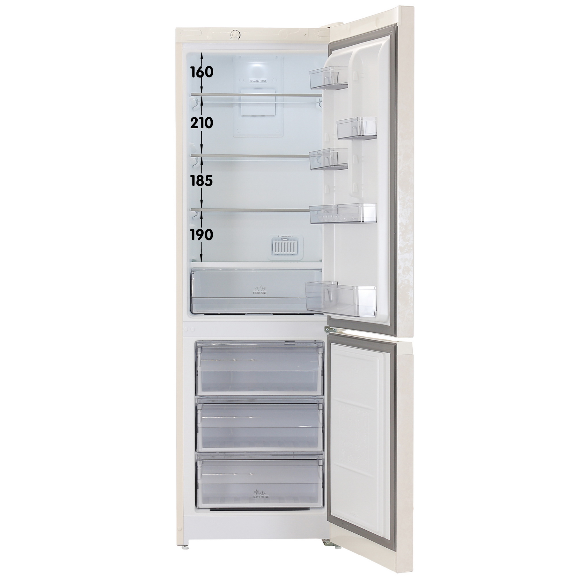 5449114 Холодильник с морозильником   Hotpoint HT 4180 AB бежевый STDN-0132445 - Вид №1