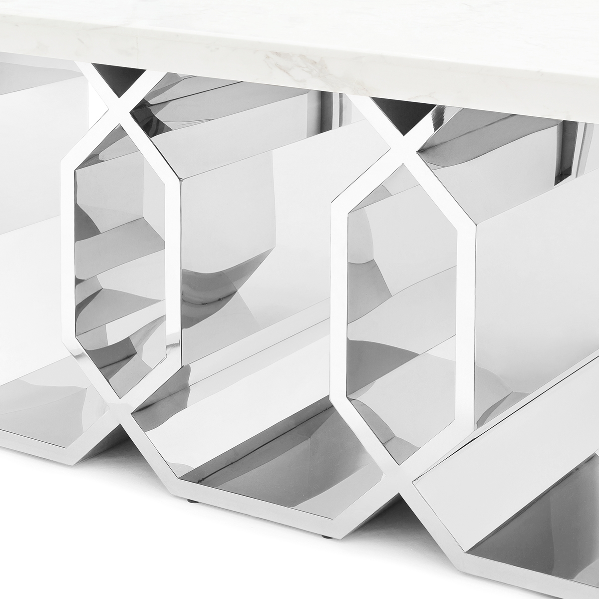 450152-19 ABHIKA ТАБЛИЦА MATHIS H90 220X100 WHITE/SILVER  - Вид №1