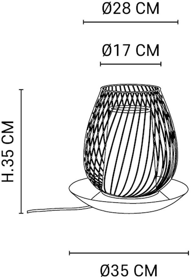 Market Set Настольная лампа Oasis 654116 - Вид №3