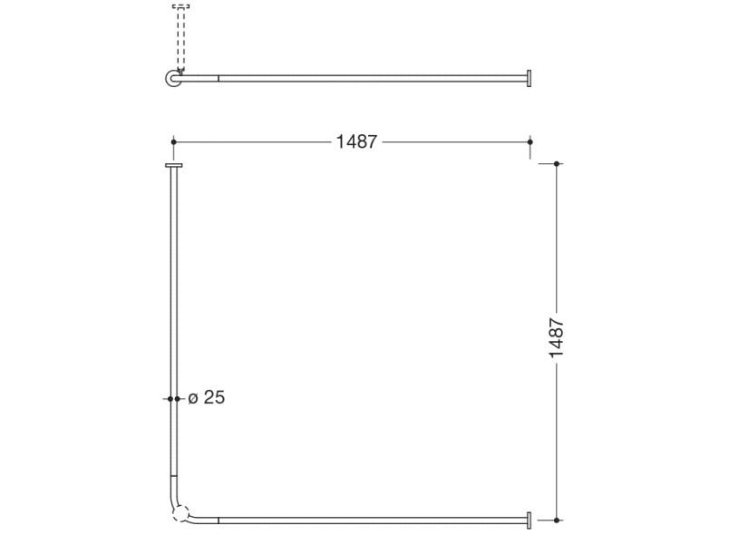 900.34.10440 Карниз HEWI System 900 - Вид №2