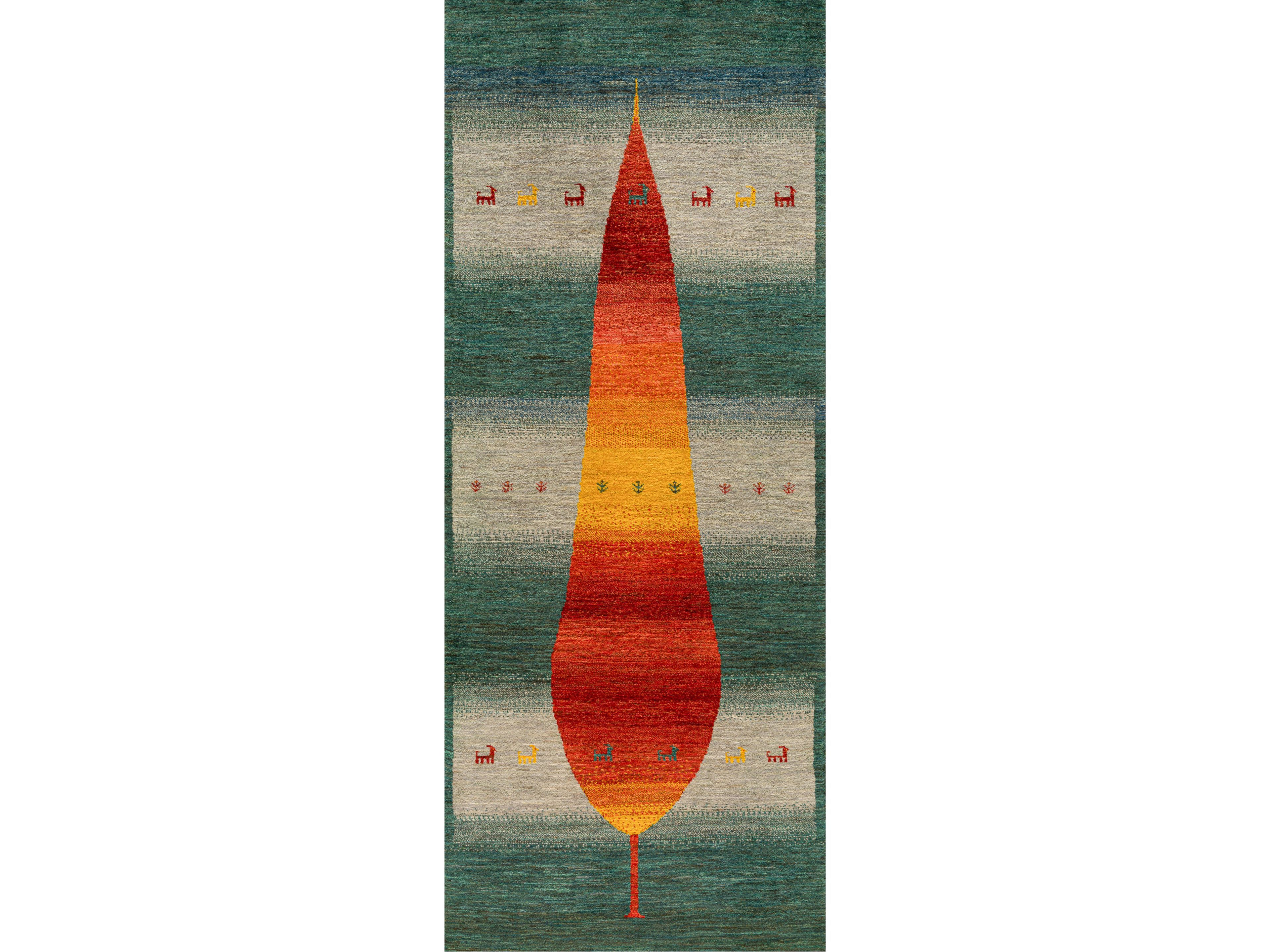 Прямоугольный шерстяной ковер Zollanvari Gabbehs Flora &amp ARCH-00016759 - Вид №1