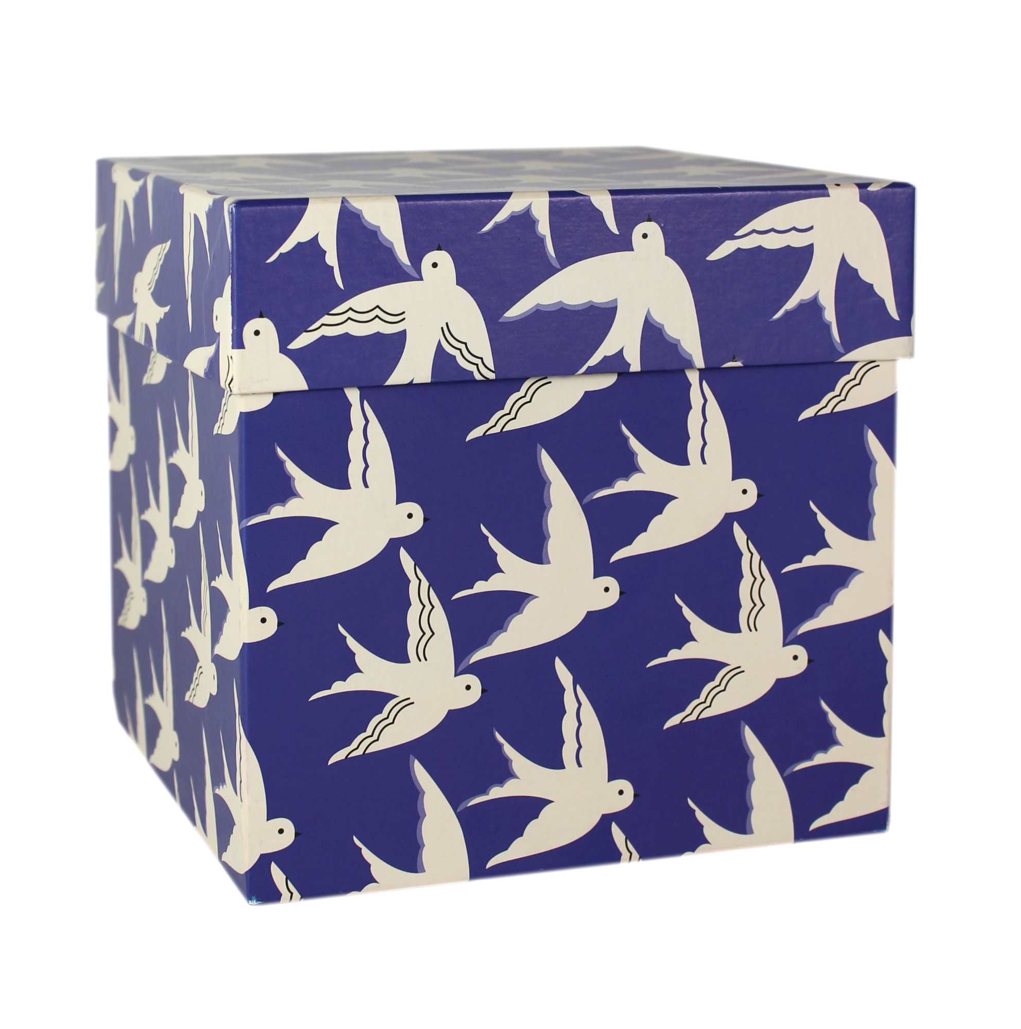 509881 Коробка подарочная "Белые ласточки", 15,5 х 15,5 х 15,5 см Santreyd 