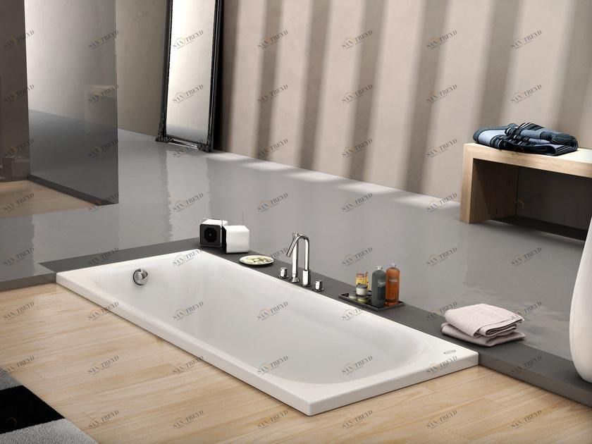 Jacuzzi® Прямоугольная встраиваемая акриловая ванна Essentials sun-id-1475955