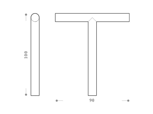 Ограждение из оцинкованной стали DIMCAR TAU ARCH-00063525 - Вид №2
