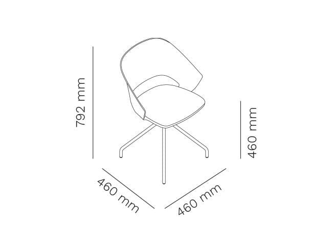 Стул на насесте с подлокотниками Mara Icon ARCH-00139488 - Вид №8