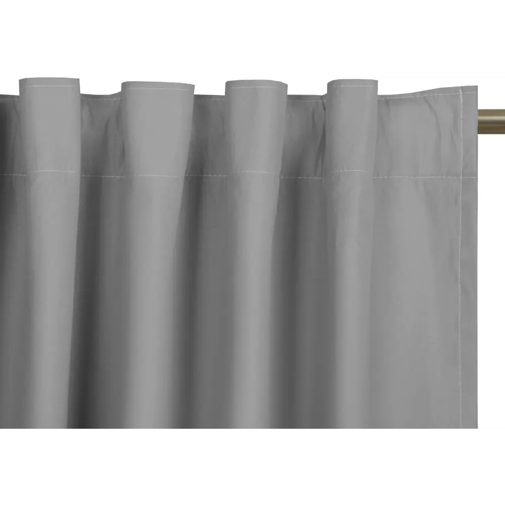 Штора Kreaforta Luce блэкаут с лентой и скрытыми петлями 210х280 см серый 89405475 STLM-1575664 - Вид №3