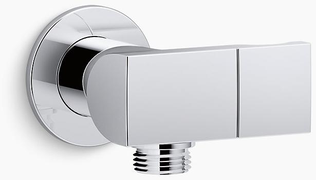 KOHLER Настенный держатель для ручного душа Exhale с патрубком подачи и обратным клапаном K-98354-BN  - Вид №1