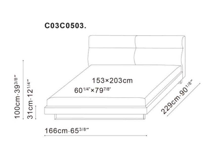 Кровать с мягким изголовьем CAMERICH Amor ARCH-00117780 - Вид №9