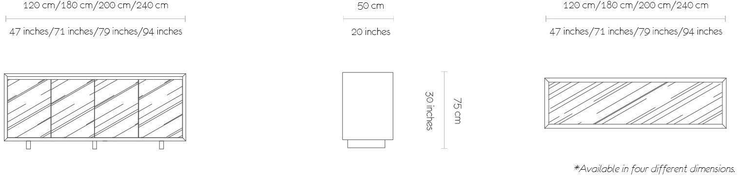 MORADA Буфет из лакированного дуба с распашными дверцами  Millenial bu  - Вид №7