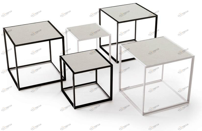 B&B Italia Outdoor Квадратный журнальный столик из керамогранита Canasta '13 sun-id-1353577