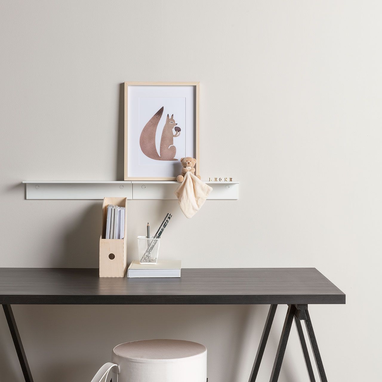 Алюминиевая полка / держатель для полотенец EVER Life Design Lissom Slim ARCH-00056695 - Вид №1