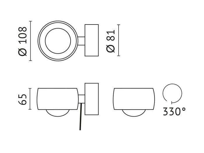 Литой алюминиевый светодиодный настенный светильник A.L.S MAYA ARCH-00016416 - Вид №7