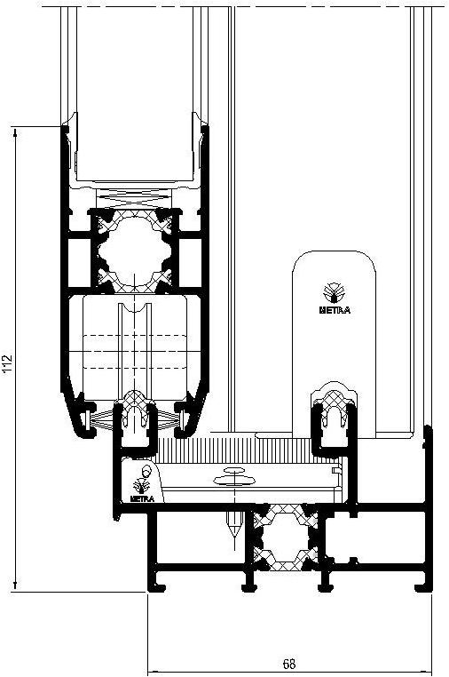 METRA Алюминиевое раздвижное окно с терморазрывом sun-id-1354562 - Вид №5