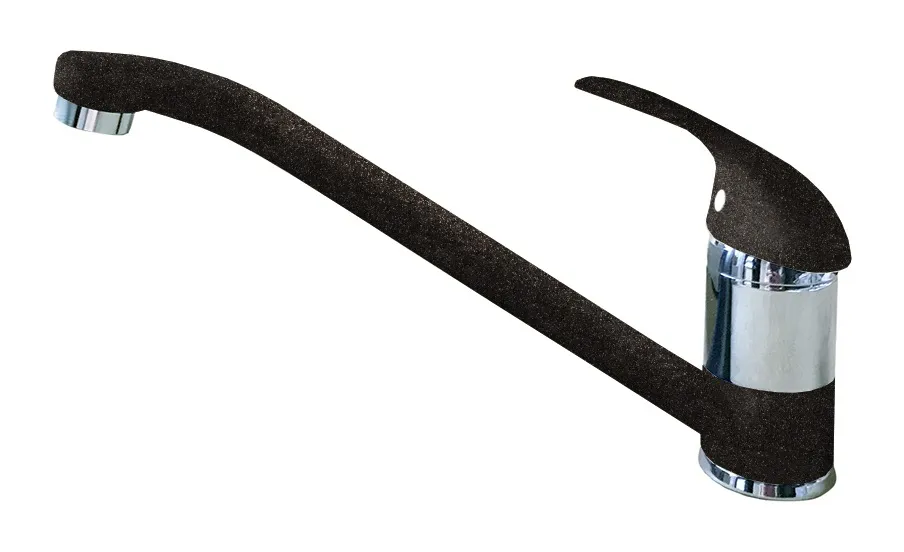 Кухонный смеситель Z-3321 черный GranFest QUARZ