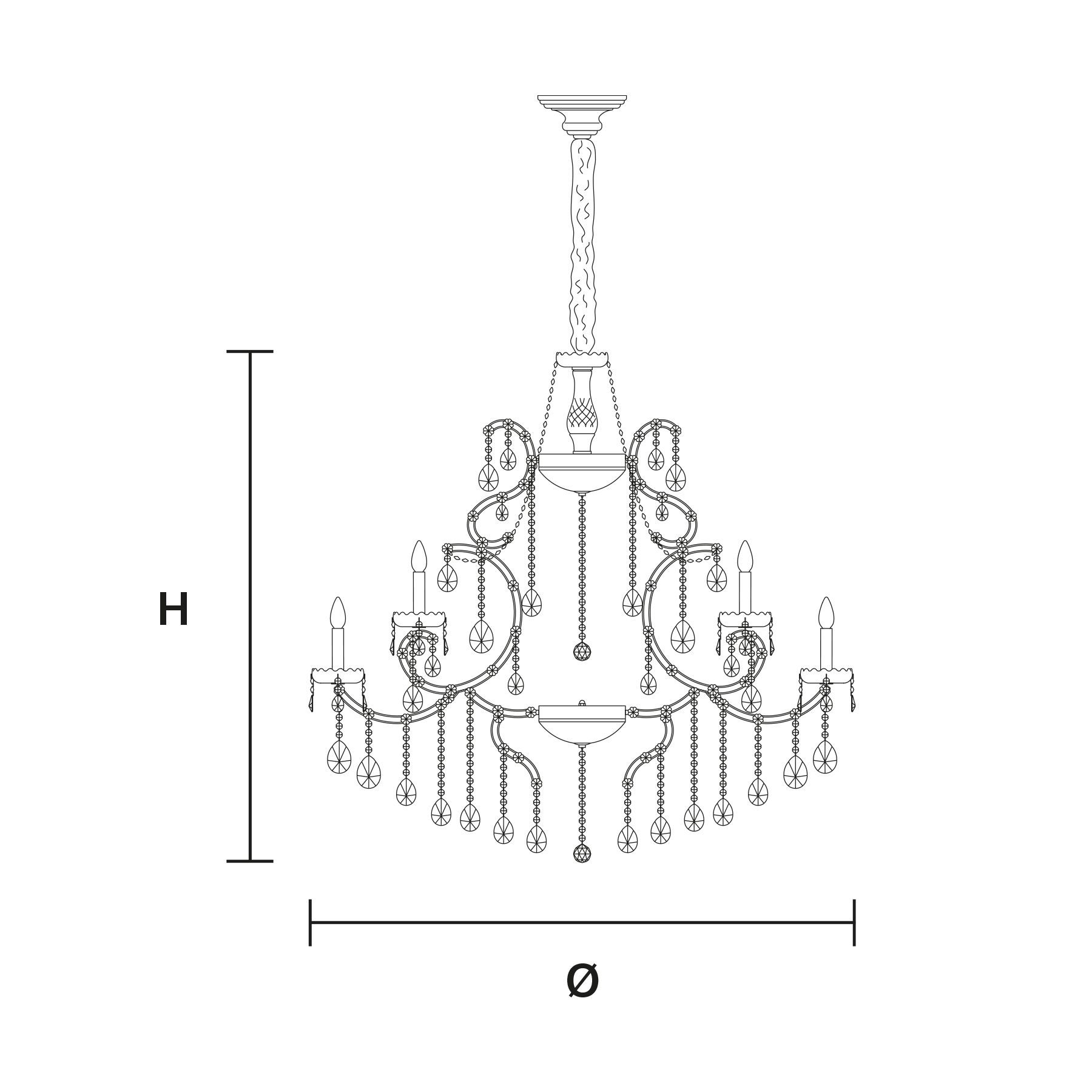 Подвесной светильник с кристаллами Masiero Aqaba ARCH-00087184 - Вид №2