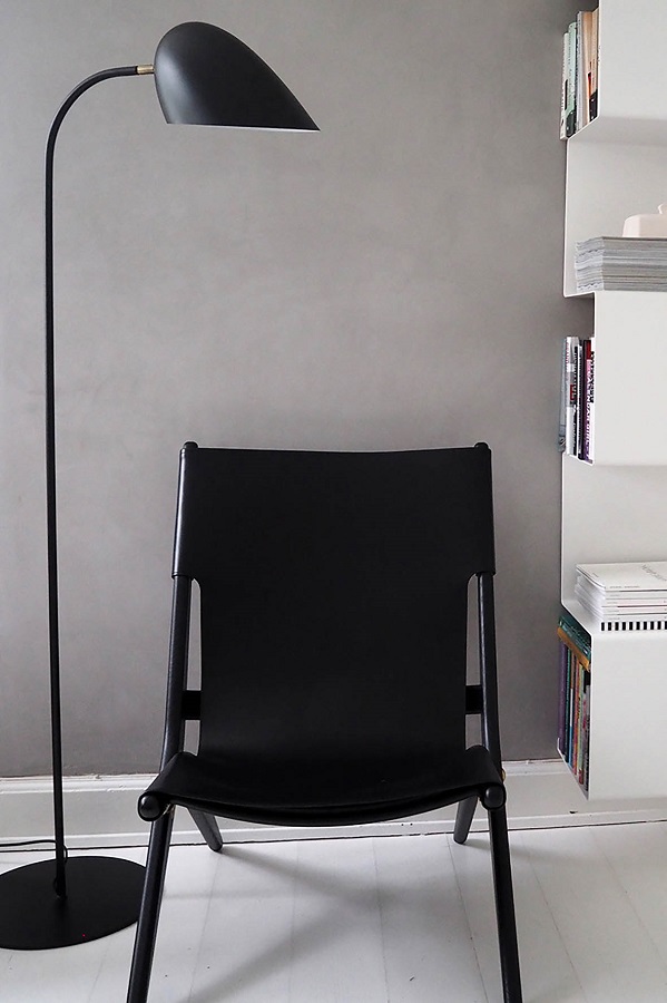 Лампа напольная Hitchcock, черная матовая Frandsen 39606551001 - Вид №2