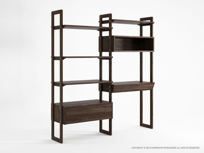 KARPENTER Открытый деревянный книжный шкаф с ящиками K/wsu sun-id-1478490 - Вид №2