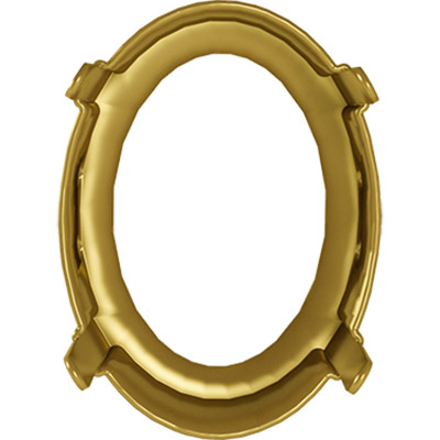 4122/S 18 х 13.5 мм металл Оправа для страз под золото (1PH2O3) Сваровски 