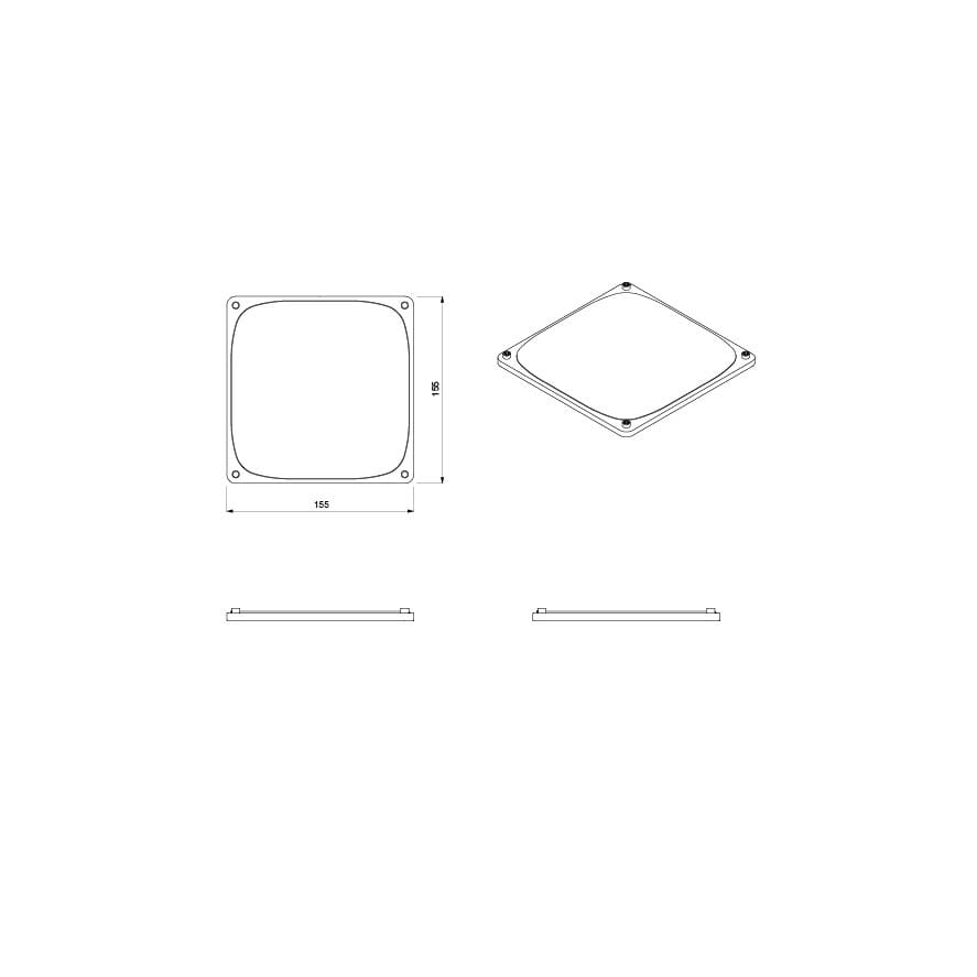 Медная алюминиевая пластина для розеток и выключателей Genuit медь ARCH-00012438 - Вид №8