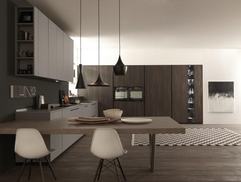 Floritelli Cucine Модульная кухня из ламината с полуостровом Seta sun-id-1354214 - Вид №7