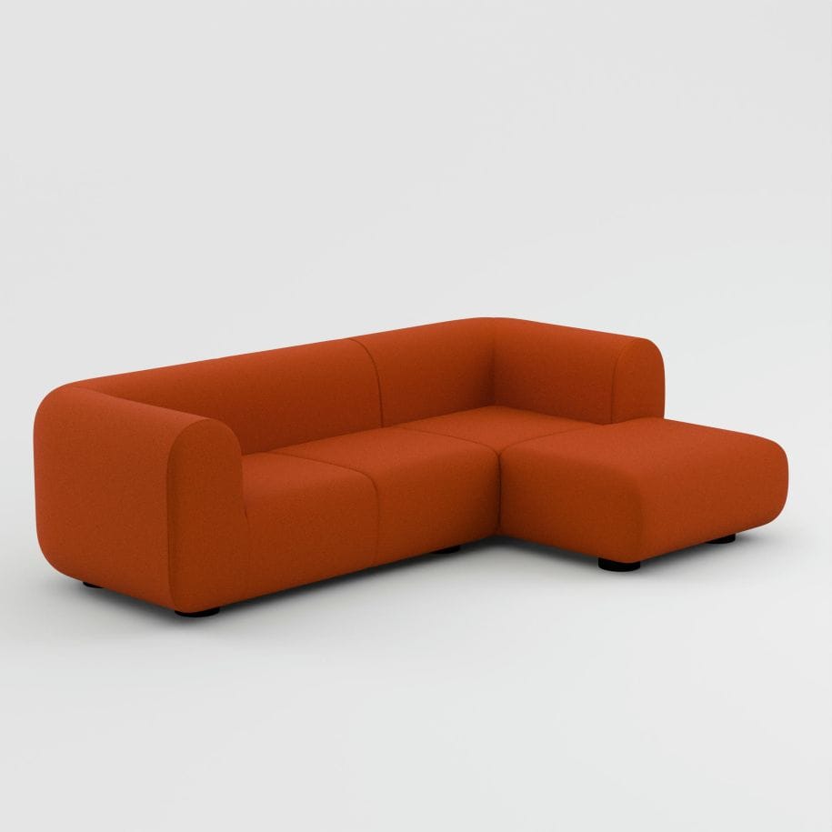 4-местный модульный тканевый диван Tom Dixon Plump sofa ARCH-00090579 - Вид №1