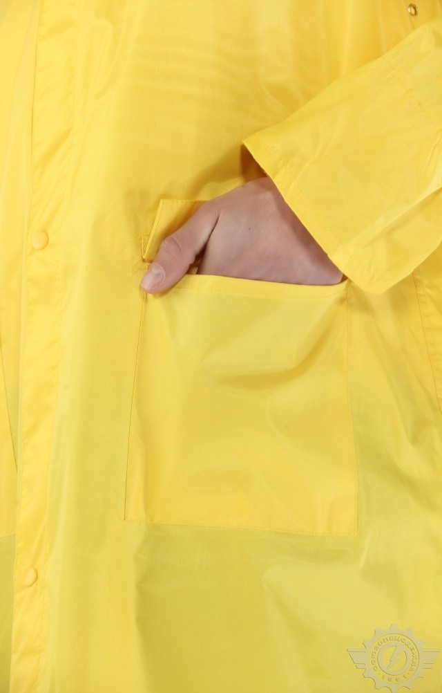 4957164 Плащ "Альбатрос ЛАЙТ" влагозащитный желтый  Непромокаемая спецодежда  размер XXXXL  - Вид №8