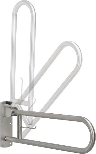 BG0900CS Трехпозиционный поворотный поручень из нержавеющей стали mediclinics 