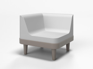 Угловое кресло с пеной