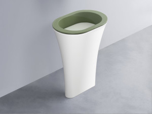 AMLA65-AG+AMPILO-PM+AMCOLO-BL Раковина Amedeo Ovale отдельностоящая cielo Enjoy + Amedeo