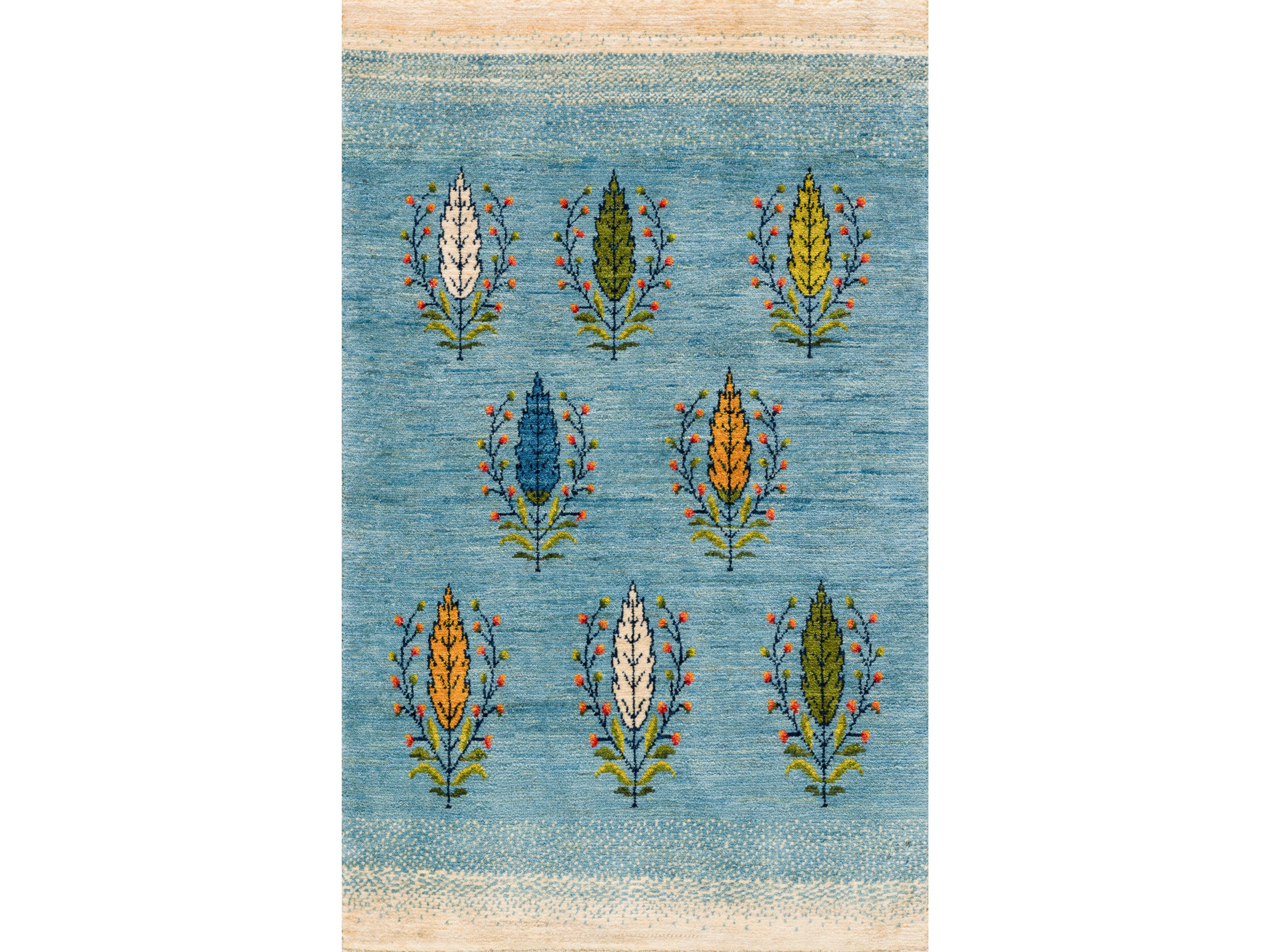 Шерстяной прямоугольный цветочный ковер Zollanvari Garlands &amp ARCH-00044451 - Вид №1