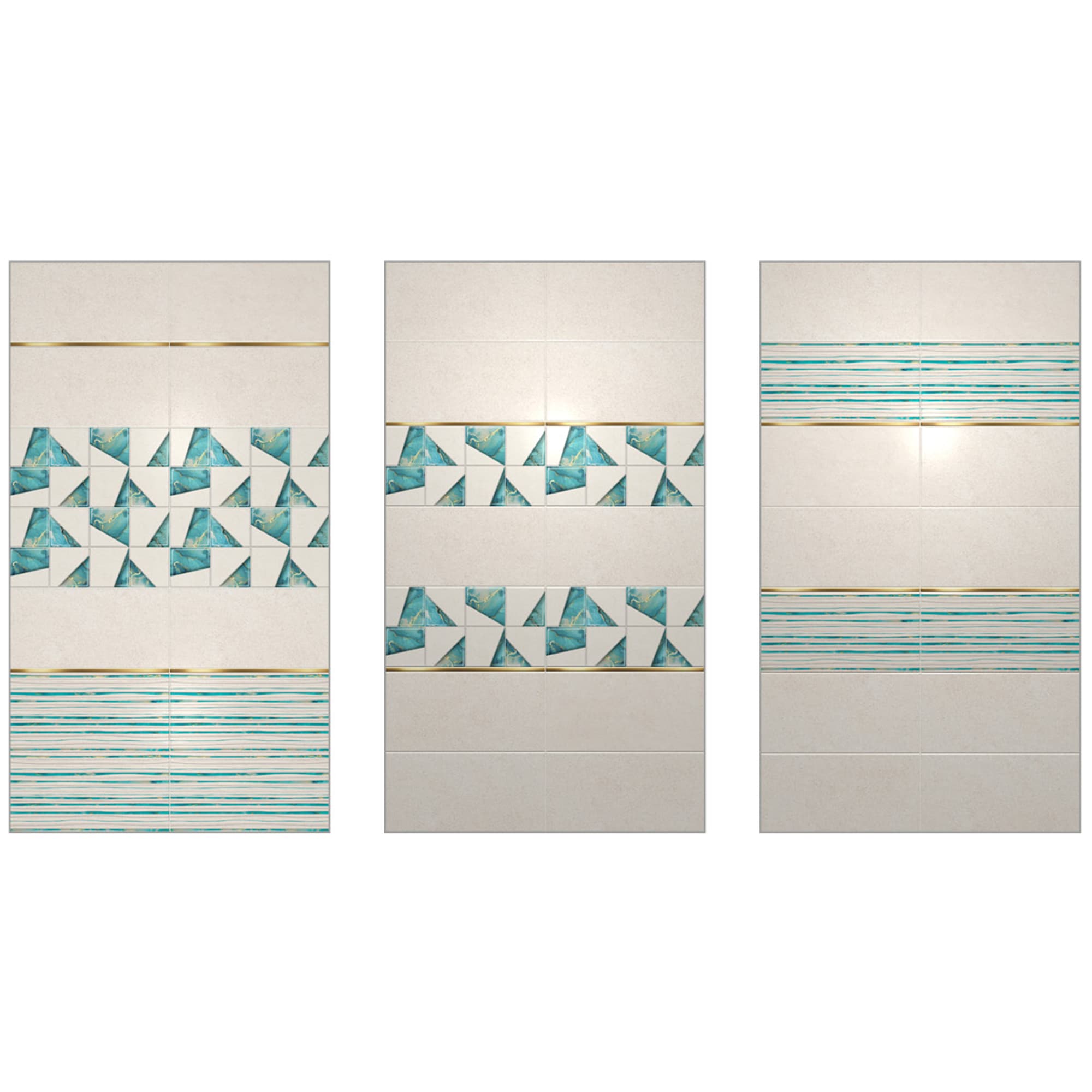 84766327 Плитка настенная 24,9x50см 1.37м2 цвет бирюзовый ENIGMA Santreyd - Вид №6