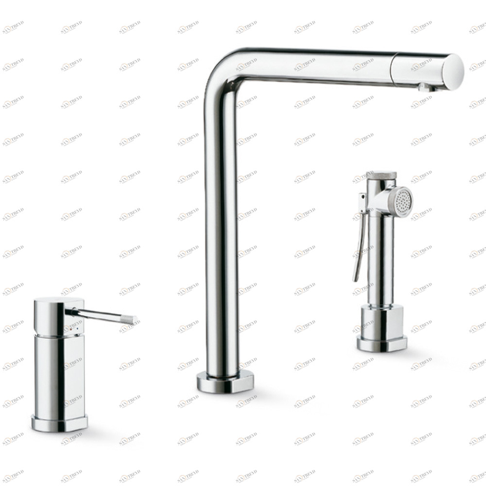 Полный комплект, состоящий из однорычажного смесителя для мойки MOONY NEWFORM Италия 3130