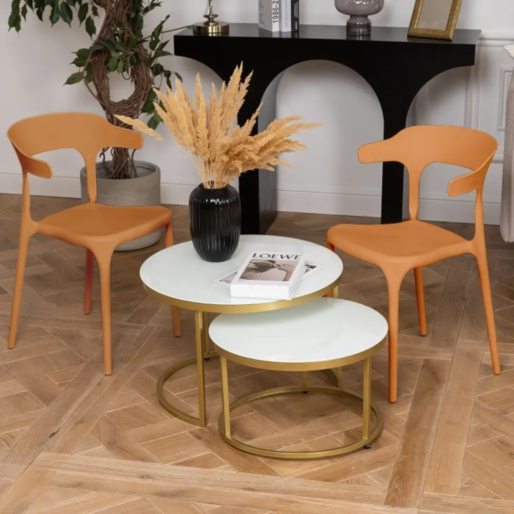 Кухонный стул Treet Roero 48x74x46.5 см каркас пластик спинка полипропилен цвет терракотовый STLM-2062031 - Вид №10