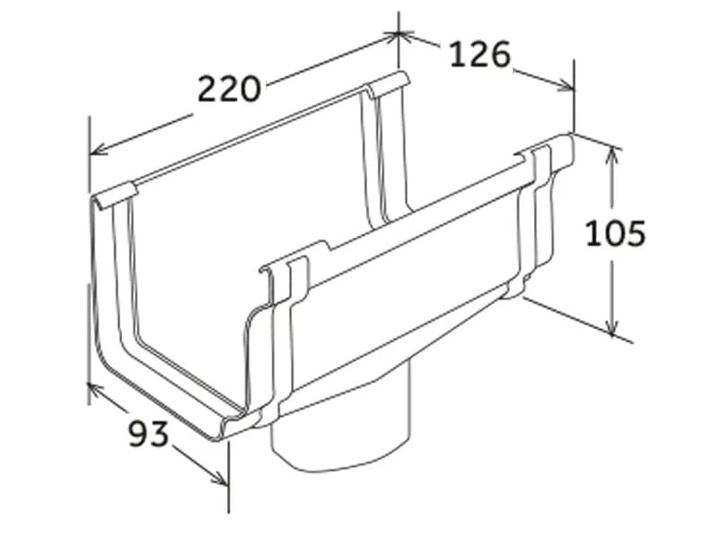 Лучшая модель водосточного желоба First Corporation First Plast ARCH-00044311 - Вид №2