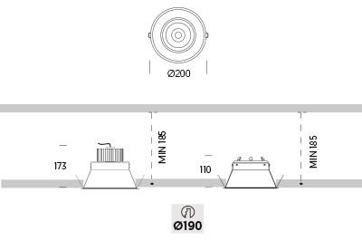 ONOK Lighting Встраиваемый точечный светильник Vulcano sun-id-1361128 - Вид №2