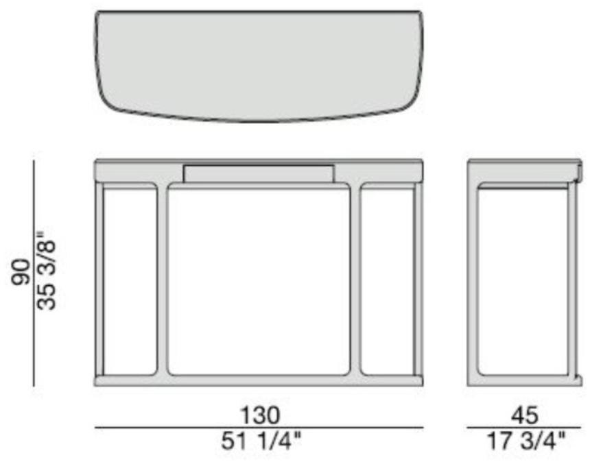 Porada Прямоугольная консоль ясень Iron sun-id-1370663 - Вид №2