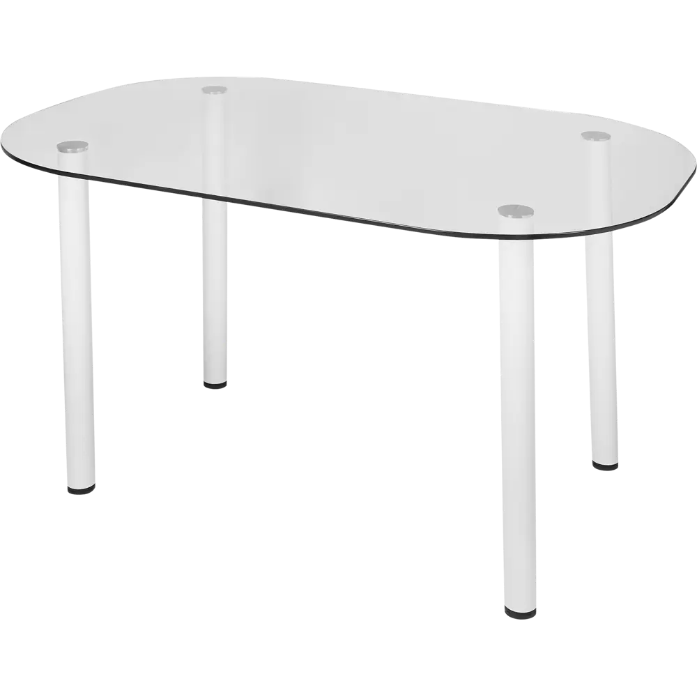 Стол кухонный Delinia Тулуза 119x75 см овал стекло цвет белый STLM-2189314