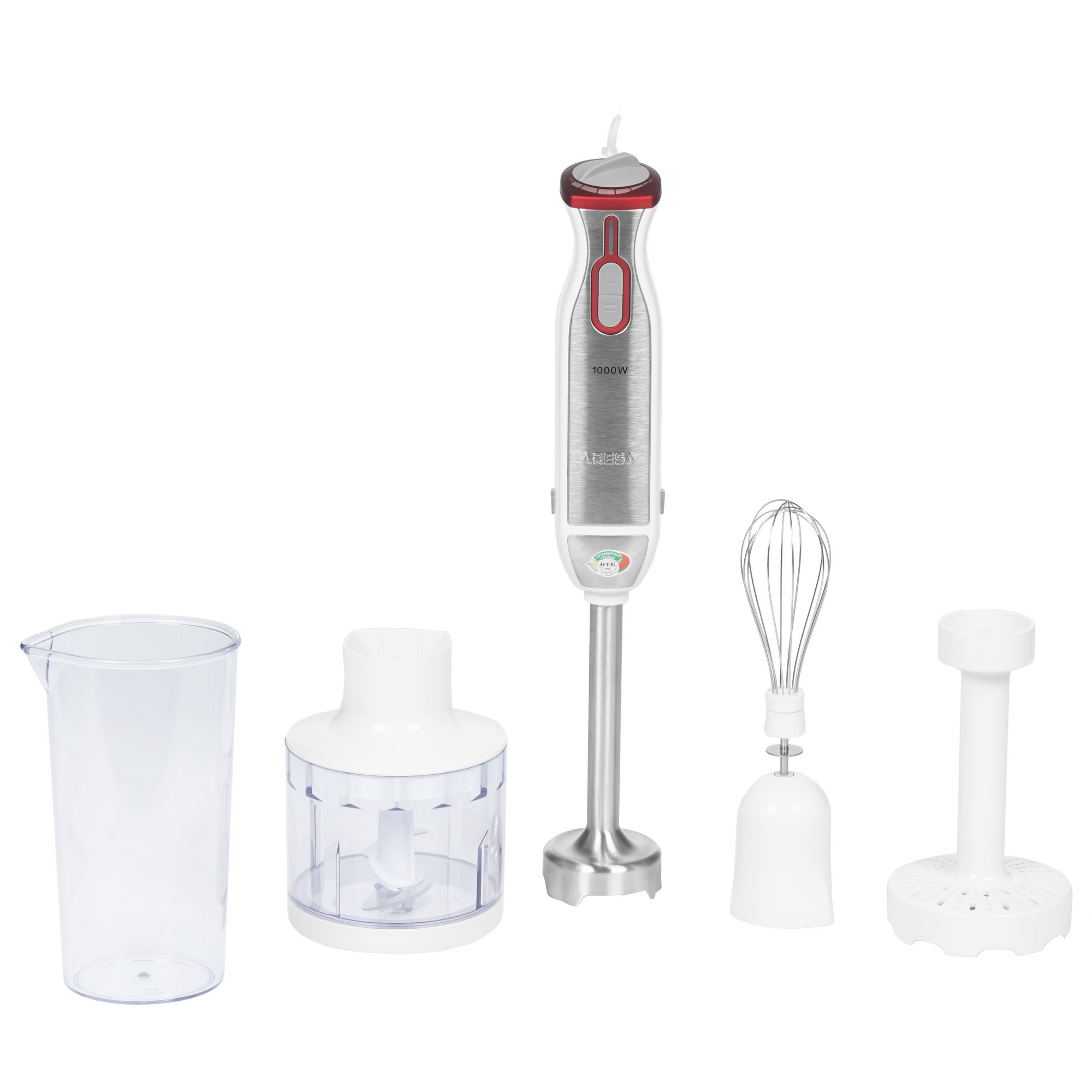 1129393 Блендер погружной Aresa AR-1107 серебристый STDN-0079125