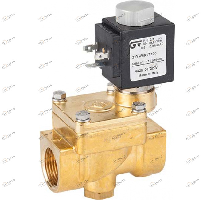 GENEBRE 4425 04 220v 2-ходовой соленоидный клапан непрямого действия Н.З 