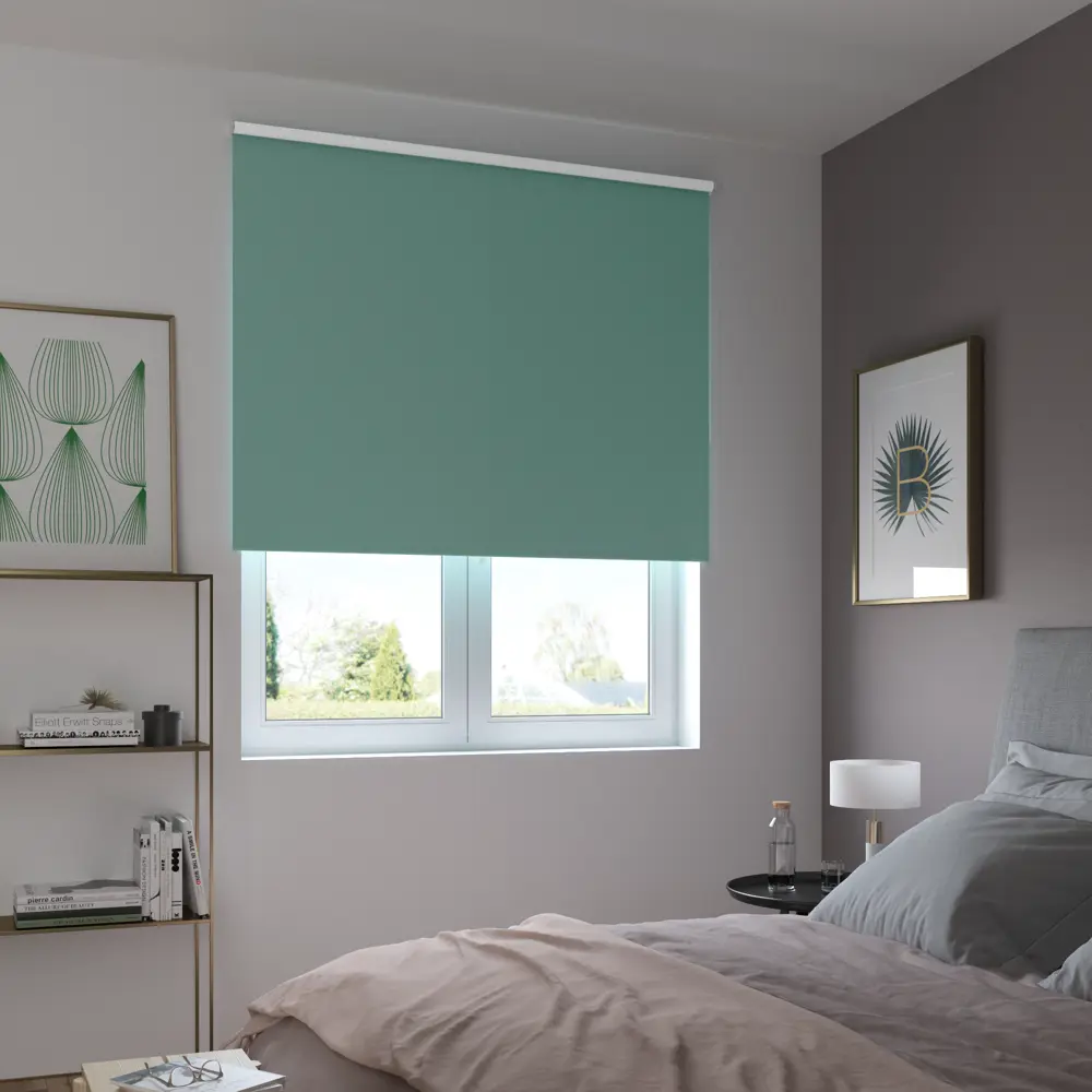 Штора рулонная блэкаут Inspire Santos 180x175 см бирюзовая Celadon 2 82688294 STLM-2062179 - Вид №9