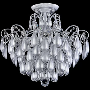 Потолочная люстра Freya Chabrol FR2302CL-04S FREYA ДИЗАЙНЕРСКИЕ, CHABROL WHITE SILVER 184170 Серебро