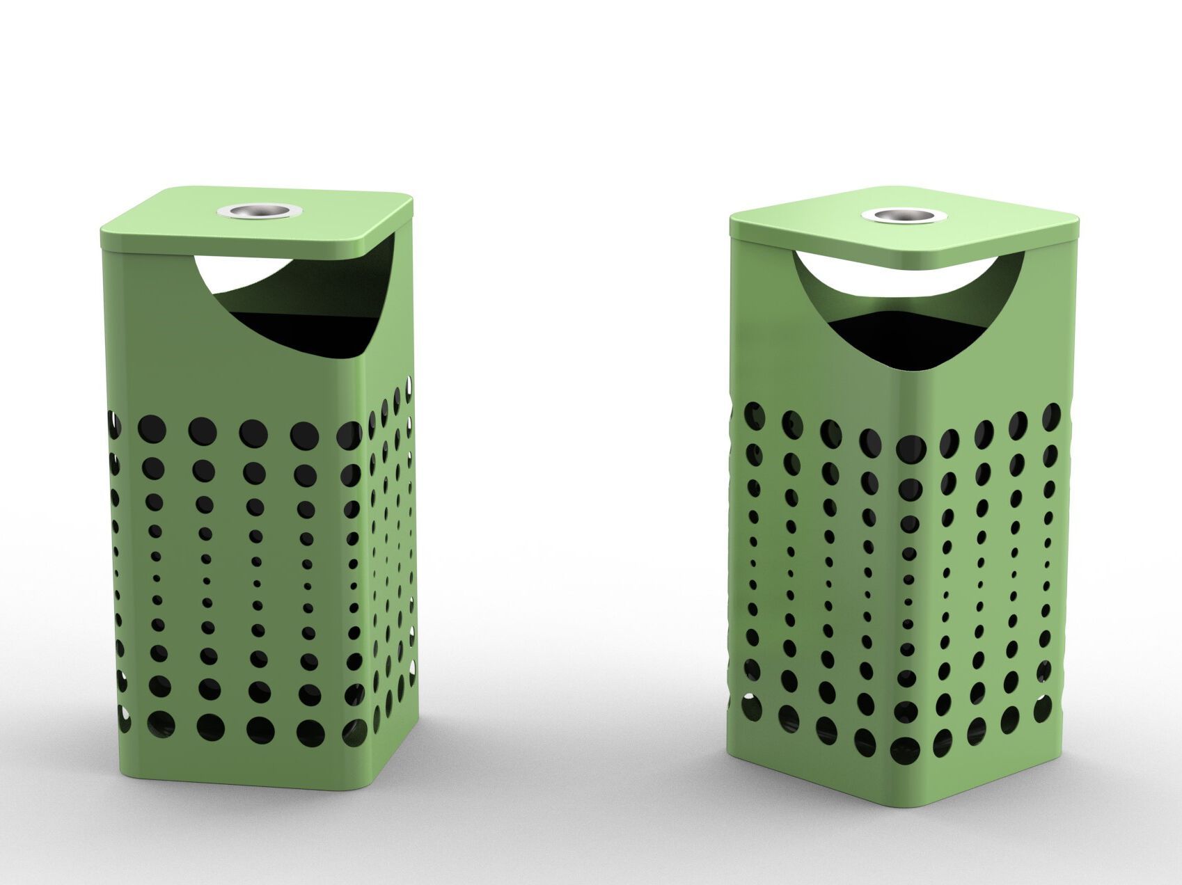 Наружные держатели для мусора из листового металла с крышкой и пепельницей CITYSì SOULE ARCH-00115988