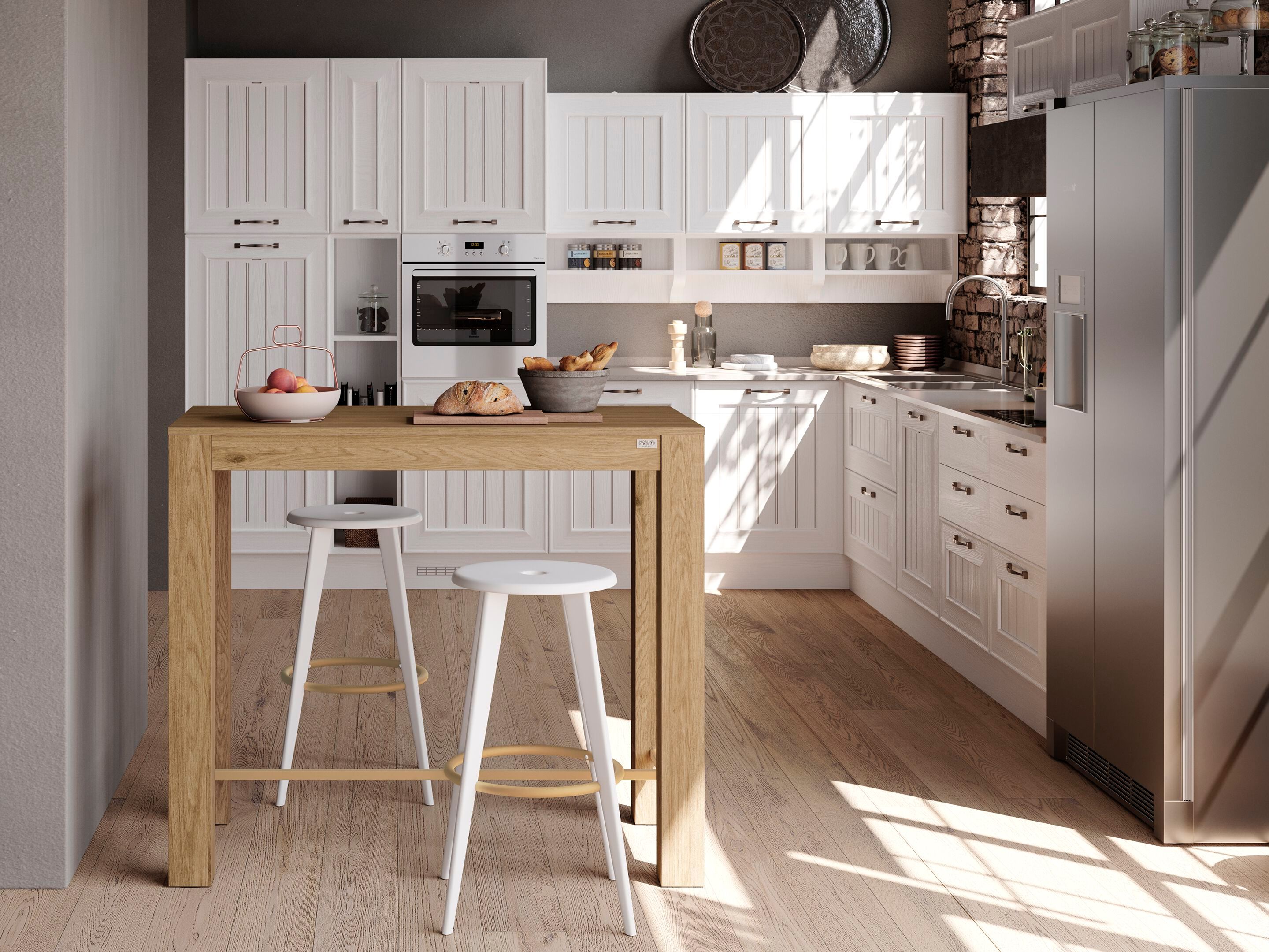 Высокий прямоугольный дубовый стол Mobili Fiver Rachele ARCH-00000513 - Вид №1