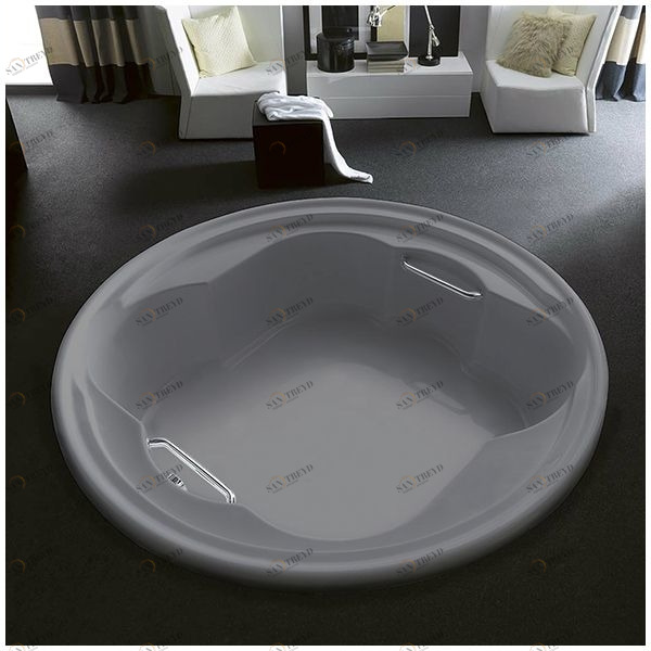 Ванна Gruppo treesse Perla V6691-SE серая круглая большая свободностоящая VTLV6691SE