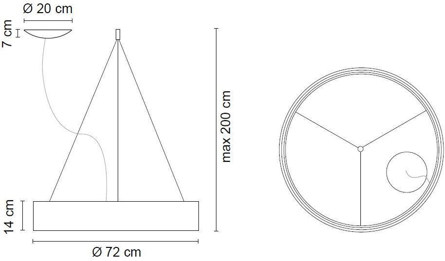 EGOLUCE Светодиодная подвесная лампа Radar 1570/-71/-72  - Вид №5