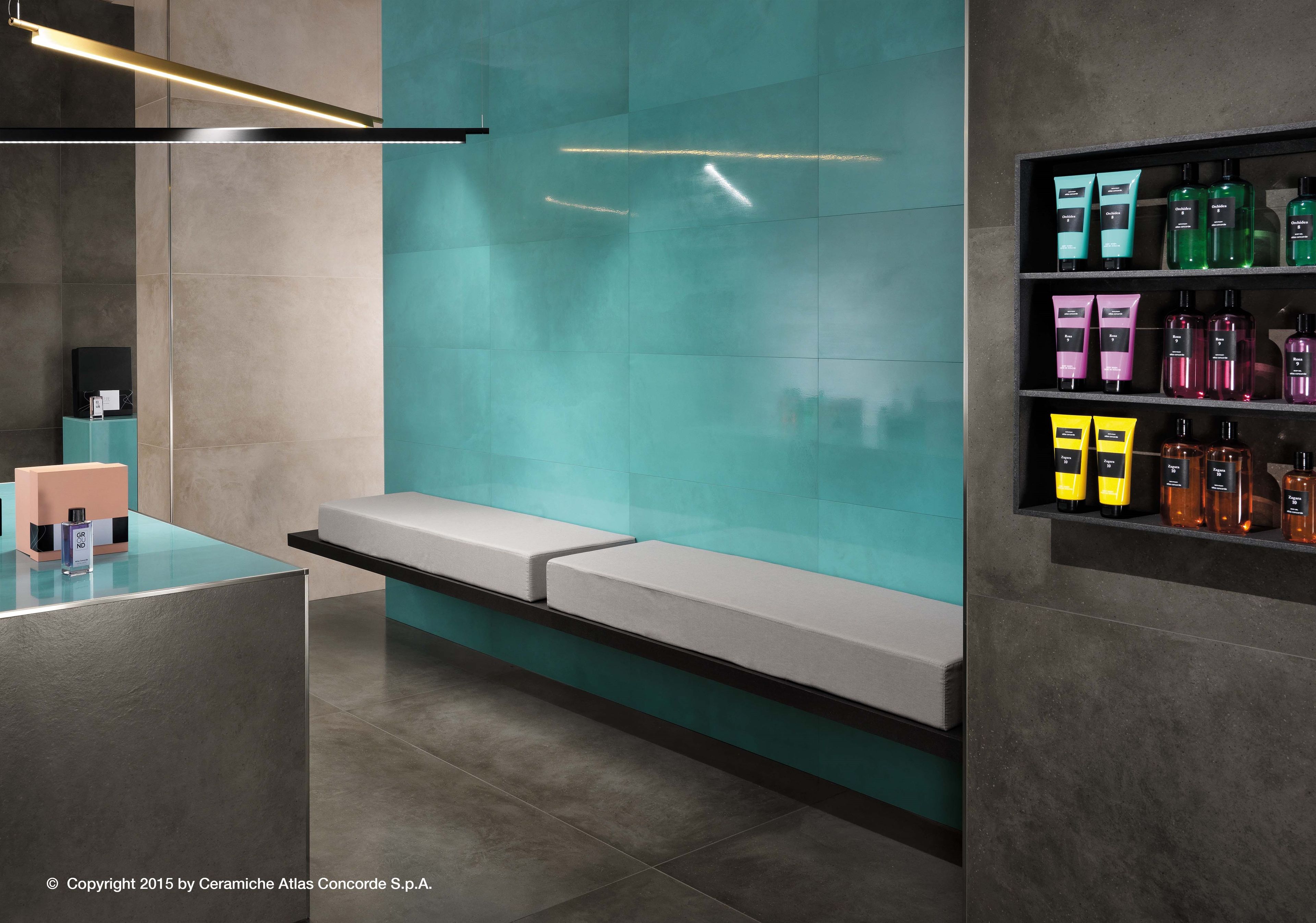 Белое керамическое покрытие с эффектом смолы Atlas Concorde Dwell ARCH-00130177 - Вид №8