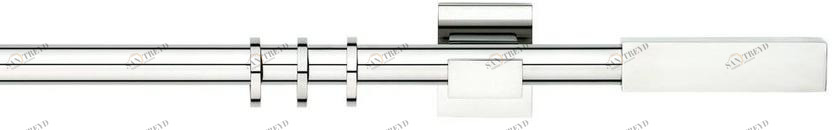 Карниз для штор из стали Acciaio 20e053 Santreyd