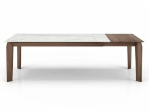 Huppé Раздвижной прямоугольный стол из ореха и стеклокерамики Magnolia 5089ectc